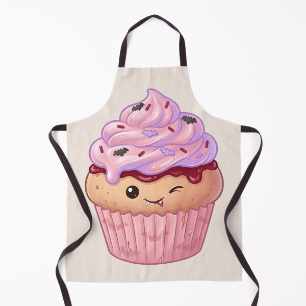 Item preview, Cute Vampire cupcake – Spooky Kawaii Cupcake (white) designed and sold by nocticute-store.