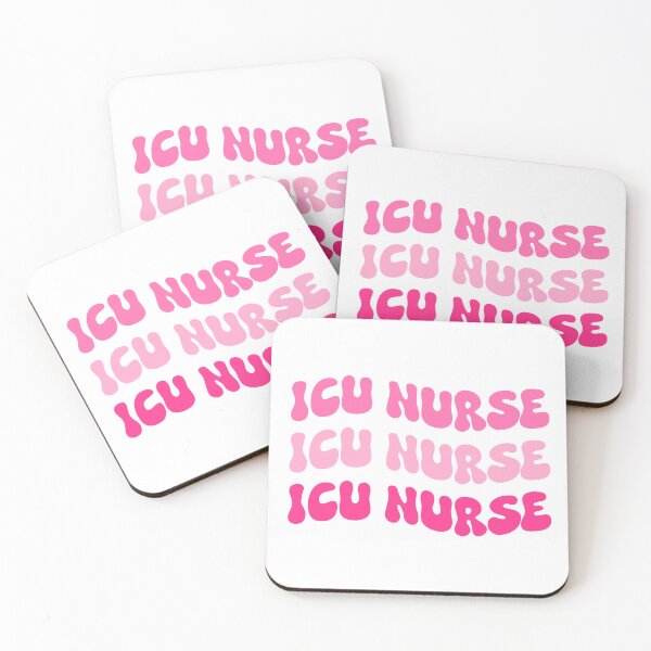 Item preview, ICU Nurse | Cute Pink Nurse Aesthetic | Gift for Nurse RN CNA | Girly Medical Worker Design Sticker designed and sold by Nesstitches.