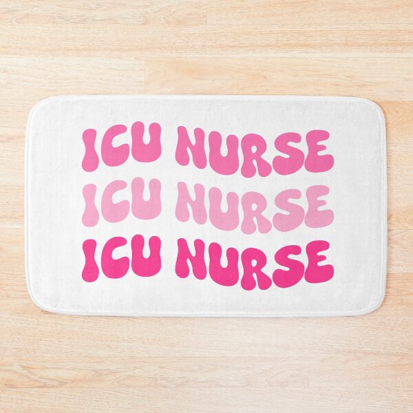 Item preview, ICU Nurse | Cute Pink Nurse Aesthetic | Gift for Nurse RN CNA | Girly Medical Worker Design Sticker designed and sold by Nesstitches.