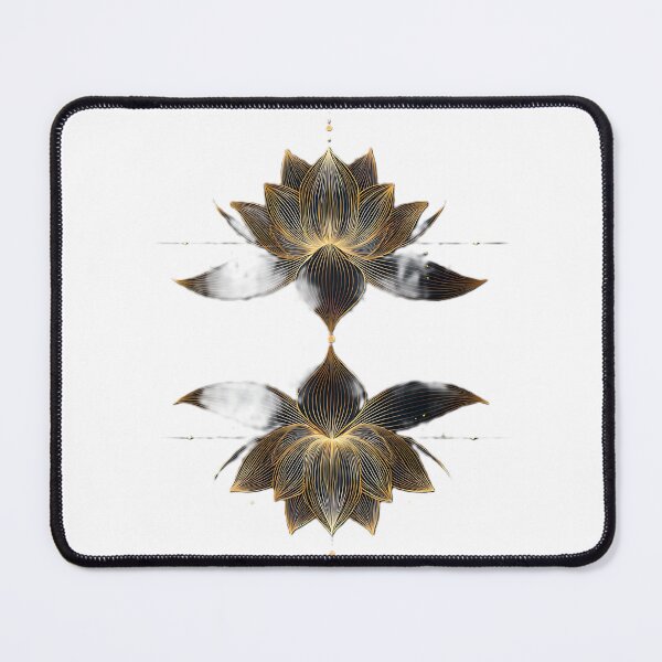 Item preview, Symmetrical golden lotus meditation yoga decoration designed and sold by eikuarte.