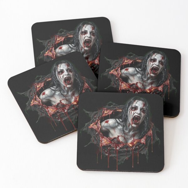 Item preview, Ghostly Woman Ripping Out of Chest Horror designed and sold by Chaotic Cuties.
