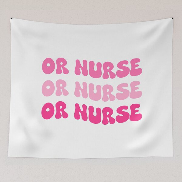 Item preview, OR Nurse | Cute Pink Nurse Aesthetic | Gift for Nurse RN CNA | Girly Medical Worker Design Sticker designed and sold by Nesstitches.