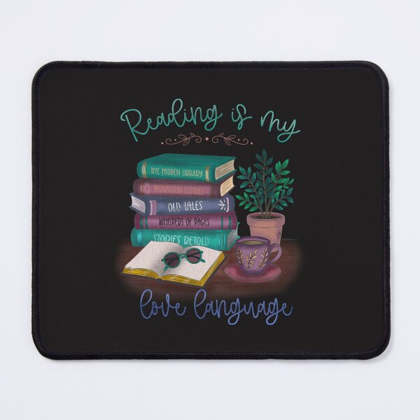 Item preview, Reading Is My Love Language – Cozy Book Lover Illustration designed and sold by therealkbyers.