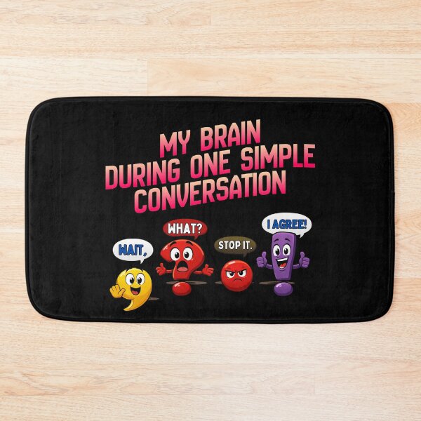 Item preview, My Brain During One Simple Conversation - Funny Overthinking Introvert designed and sold by Cree8if.