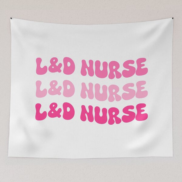 Item preview, Labor and Delivery L&D Nurse | Cute Pink Nurse Aesthetic | Gift for Nurse RN CNA | Girly Medical Worker Design Sticker designed and sold by Nesstitches.