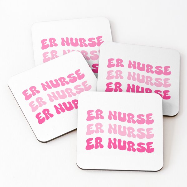 Item preview, ER Nurse | Cute Pink Nurse Aesthetic | Gift for Nurse RN CNA | Girly Medical Worker Design Sticker designed and sold by Nesstitches.