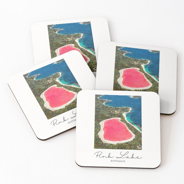 Item preview, Lake Hillier Pink Lake Australia - Vintage Souvenir designed and sold by twentytwo ART souvenir designs.