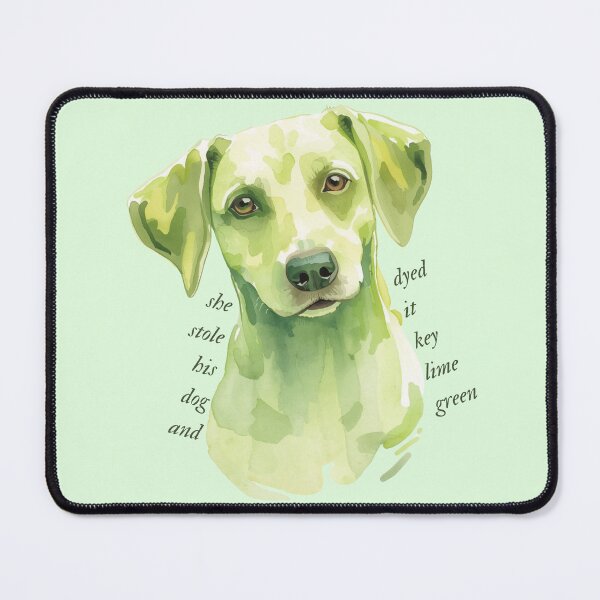 Item preview, Key Lime Green Dog designed and sold by CowboyRaija.
