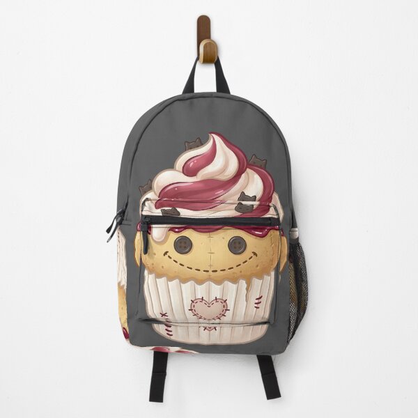 Item preview, Cute Stitched Cupcake – Spooky Kawaii Dessert (Dark) designed and sold by nocticute-store.