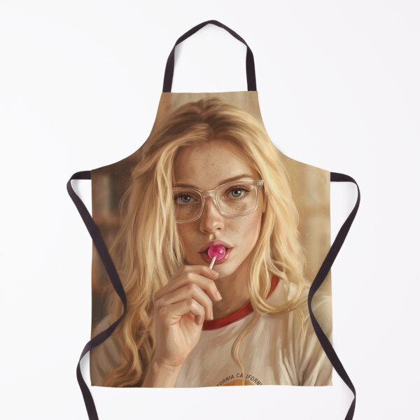 Item preview, Retro Lollipop Girl Cinematic Portrait, Blonde Woman with Lollipop, Nostalgic Art designed and sold by ATOMIC 60.