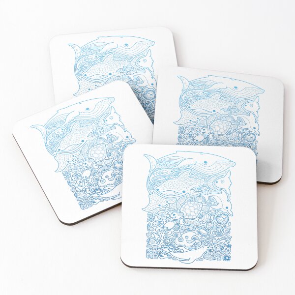Item preview, Aquatic Blues : Outline designed and sold by Wayne Minnis.