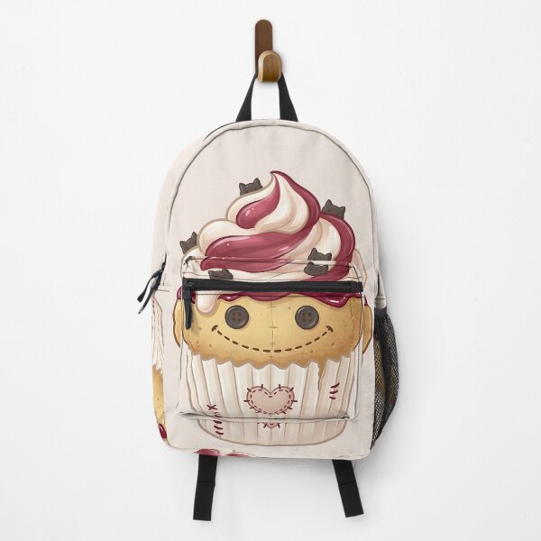 Item preview, Cute Stitched Cupcake – Spooky Kawaii Dessert (White) designed and sold by nocticute-store.