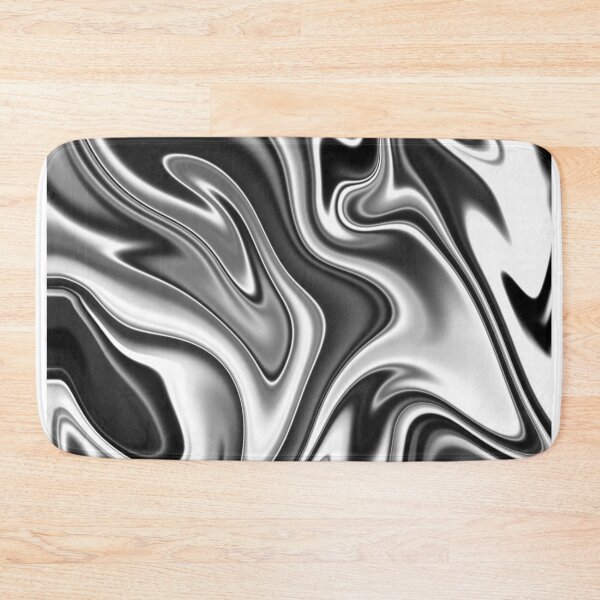 Item preview, Black and White Zebra Abstract Liquid Swirl Marble Design designed and sold by Nesstitches.