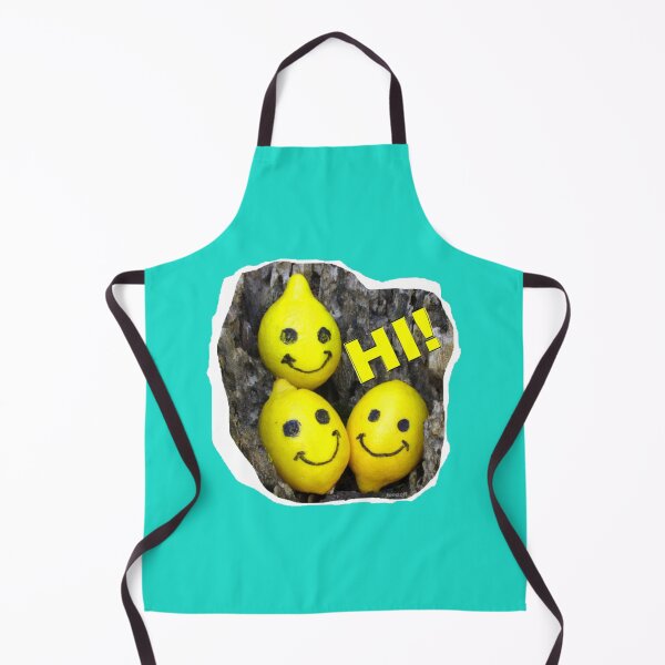 Item preview, Three friendly lemons say "HI!" designed and sold by ZoffArt-Shop.