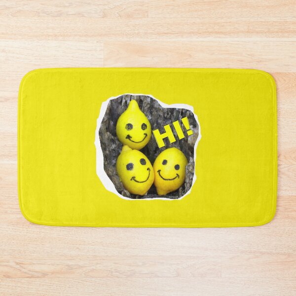Item preview, Three friendly lemons say "HI!" designed and sold by ZoffArt-Shop.