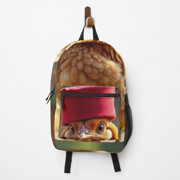 Item preview, Funny Chicken Wearing Red Hat Farm Art designed and sold by Hafcishop.