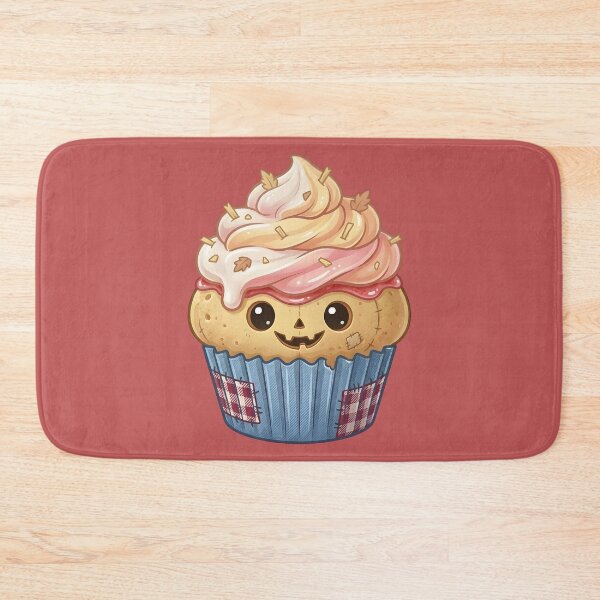 Item preview, Cute Scarecrow Cupcake – Spooky Kawaii Dessert designed and sold by nocticute-store.