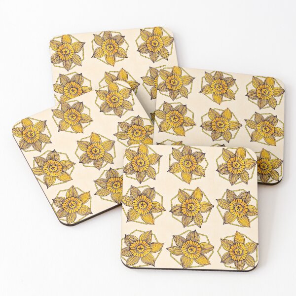 Item preview, daffodil abstraction designed and sold by Christina Lopez.