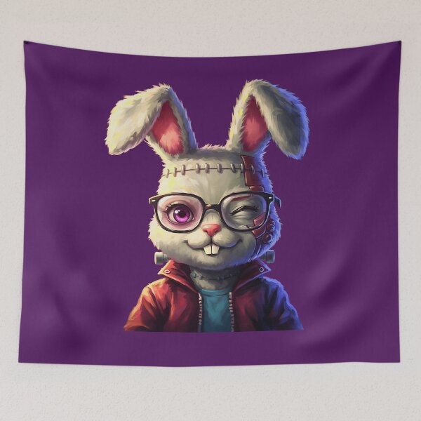 Item preview, Frankenpetz Bunnyz - Sabrina the Neon Rebel Bunny (Unit #04) designed and sold by Frankenpetz.