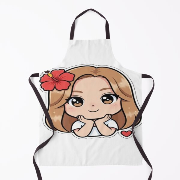 Item preview, Cute Chibi Girl with Flower – Kawaii Aesthetic Sticker, Adorable Anime Style Design for Gifts & Accessories designed and sold by FernandsOficial.