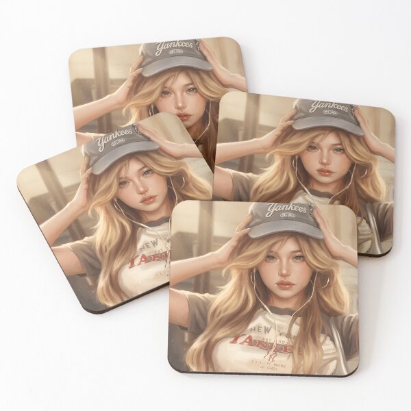 Item preview, ฺBaseball Girl Cinematic Portrait, Golden Hour Digital Art, Urban Street Style designed and sold by ATOMIC 60.