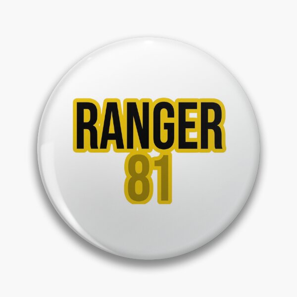 Item preview, Ranger 81 Bold Yellow Typography Design designed and sold by Combat Skies.