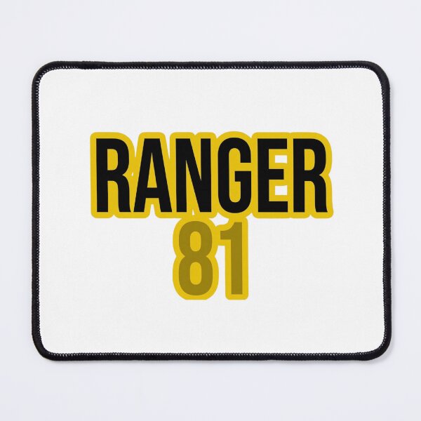 Item preview, Ranger 81 Bold Yellow Typography Design designed and sold by Combat Skies.
