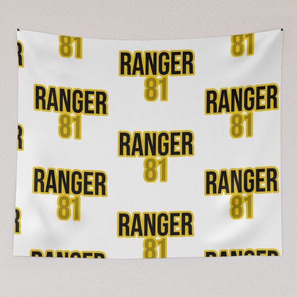 Item preview, Ranger 81 Bold Yellow Typography Design designed and sold by Combat Skies.