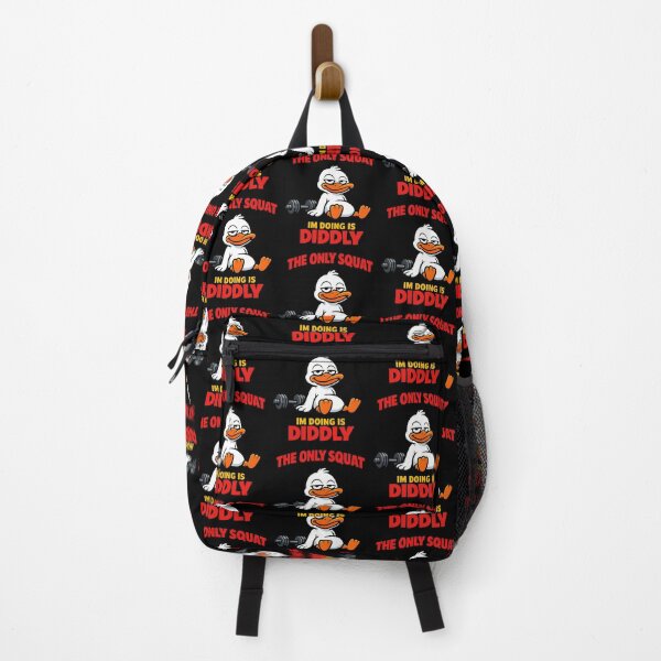Item preview, The Only Squat Im Doing Is Diddly Funny Gym Duck Design designed and sold by TeeTimeTreasure.