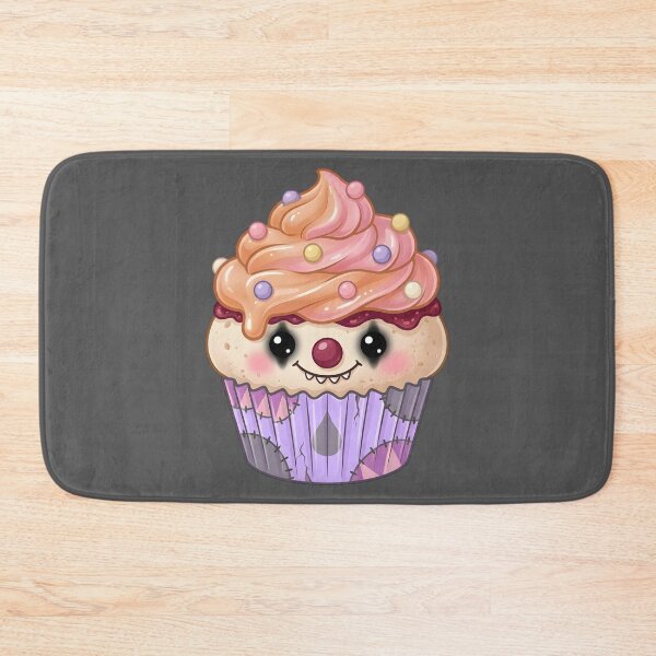Item preview, Cute Clown Cupcake – Spooky Kawaii Dessert (Dark) designed and sold by nocticute-store.