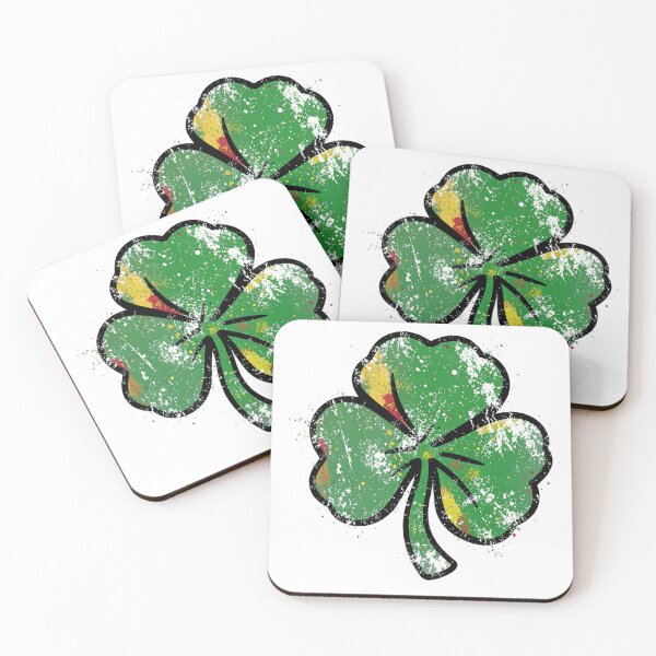 Item preview, Traditional Shamrock Tattoo Style Distressed Art designed and sold by Bloomkept.