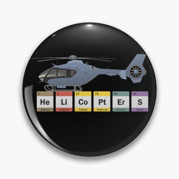 Item preview, Helicopters Periodic Table Funny Aviation Design designed and sold by Emberglowo.