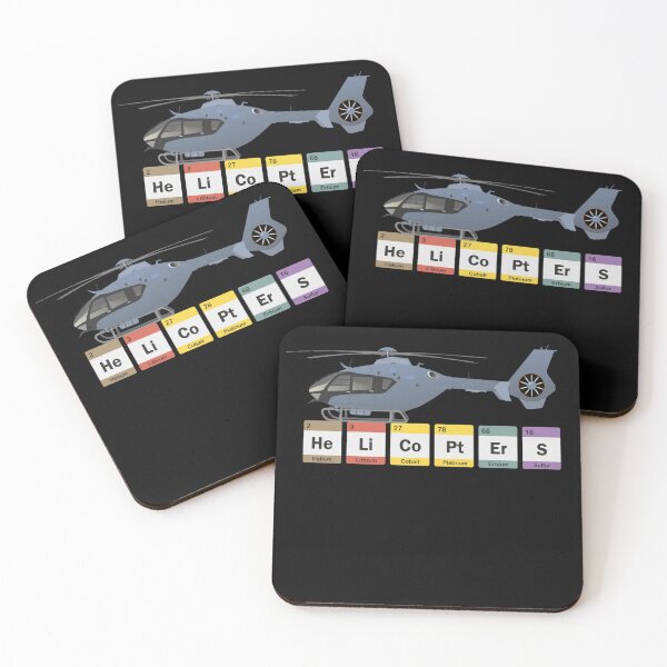 Item preview, Helicopters Periodic Table Funny Aviation Design designed and sold by Emberglowo.