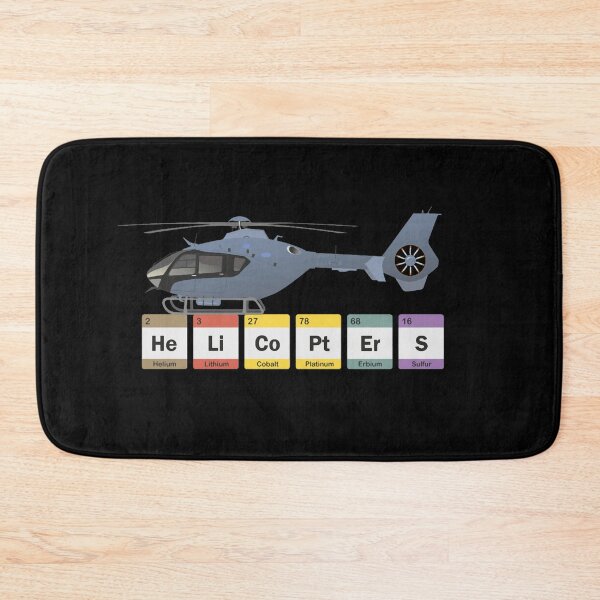 Item preview, Helicopters Periodic Table Funny Aviation Design designed and sold by Emberglowo.