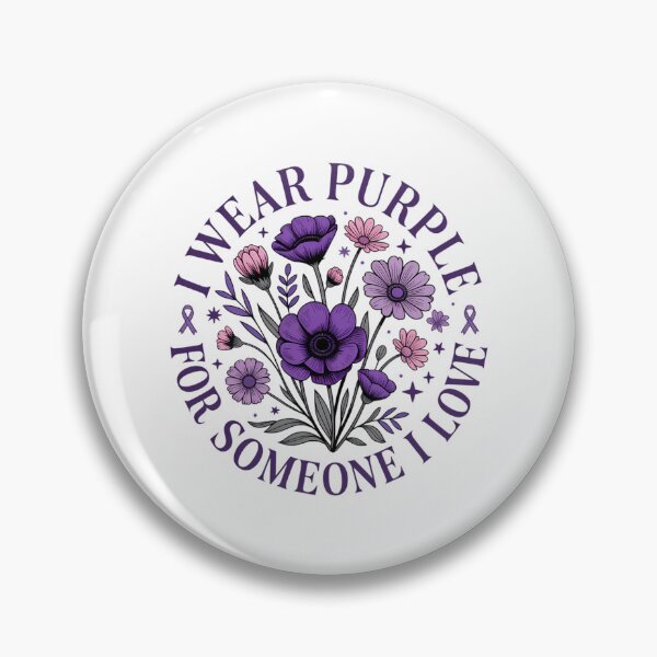 Item preview, In November I Wear Purple for Pancreatic Cancer Awareness designed and sold by PunkNation-Arts.