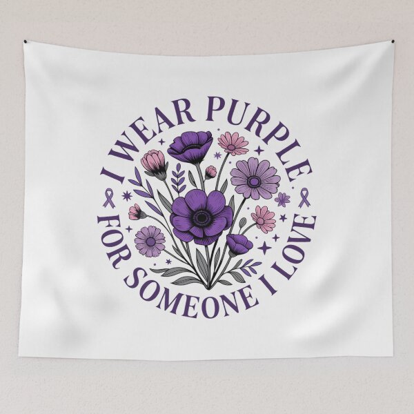 Item preview, In November I Wear Purple for Pancreatic Cancer Awareness designed and sold by PunkNation-Arts.