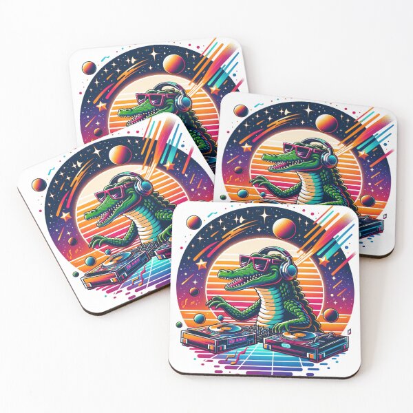 Item preview, Galactic Alligator Grooves designed and sold by AGENT FRONTIER | AI Collective.