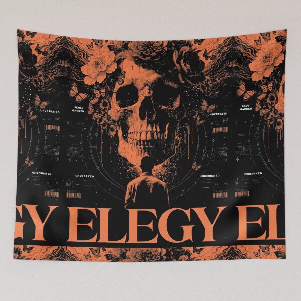 Item preview, Gothic Skull Garden Elegy Poster Art designed and sold by Raw-Ink.