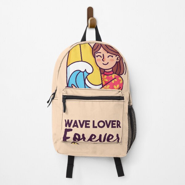 Item preview, Wave Lover Forever – Surfer Girl Hugging Her Board designed and sold by Sea Gem.