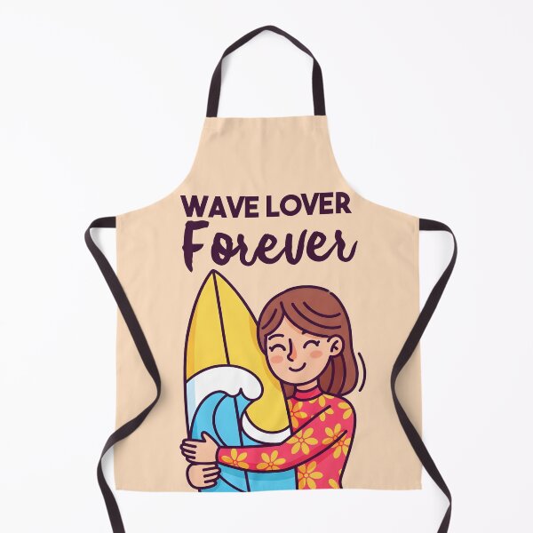 Item preview, Wave Lover Forever – Surfer Girl Hugging Her Board designed and sold by Sea Gem.