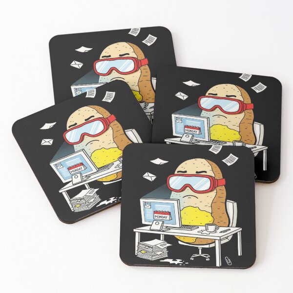 Item preview, Baked Potato Monday Mood — Funny Absurdist Office Humor designed and sold by FlamaC.
