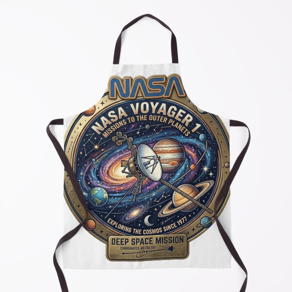 Item preview, NASA Voyager 1 Deep Space Mission Vintage Badge designed and sold by RedVista.