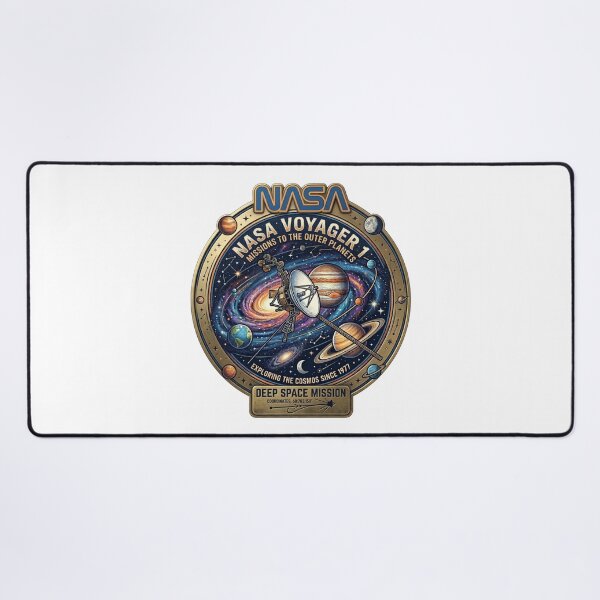 Item preview, NASA Voyager 1 Deep Space Mission Vintage Badge designed and sold by RedVista.