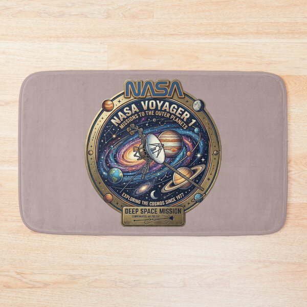Item preview, NASA Voyager 1 Deep Space Mission Vintage Badge designed and sold by RedVista.