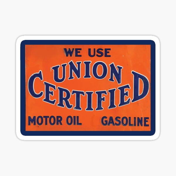 Item preview, Vintage Union Certified Motor Oil and Gasoline designed and sold by QuayTradingCo.