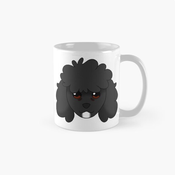 Item preview, Black Standard Cut Poodle White Chin Tear Stains designed and sold by OliRoseArt.