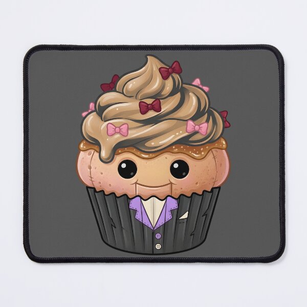 Item preview, Cute Ventriloquist Cupcake – Spooky Kawaii Puppet (Dark) designed and sold by nocticute-store.
