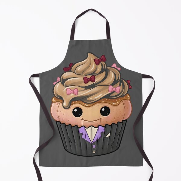 Item preview, Cute Ventriloquist Cupcake – Spooky Kawaii Puppet (Dark) designed and sold by nocticute-store.