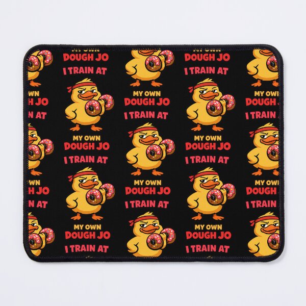 Item preview, I Train At My Own Dough Jo Funny Gym Duck Donut Design designed and sold by TeeTimeTreasure.