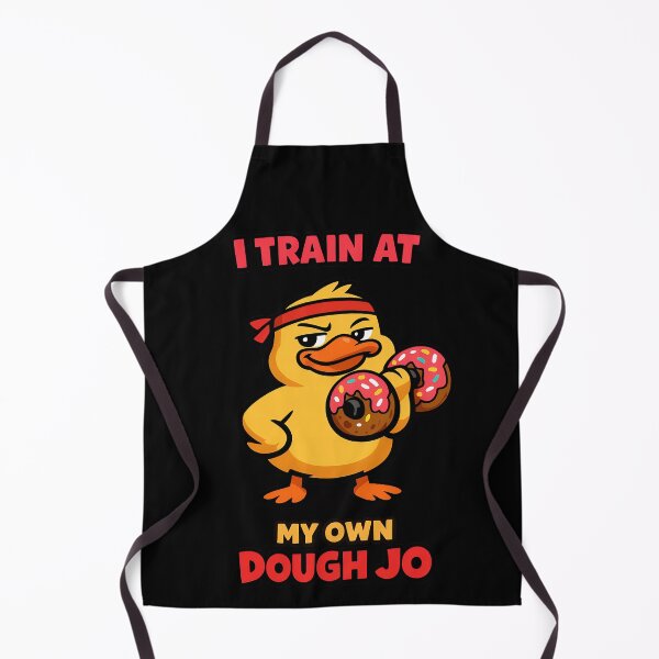Item preview, I Train At My Own Dough Jo Funny Gym Duck Donut Design designed and sold by TeeTimeTreasure.